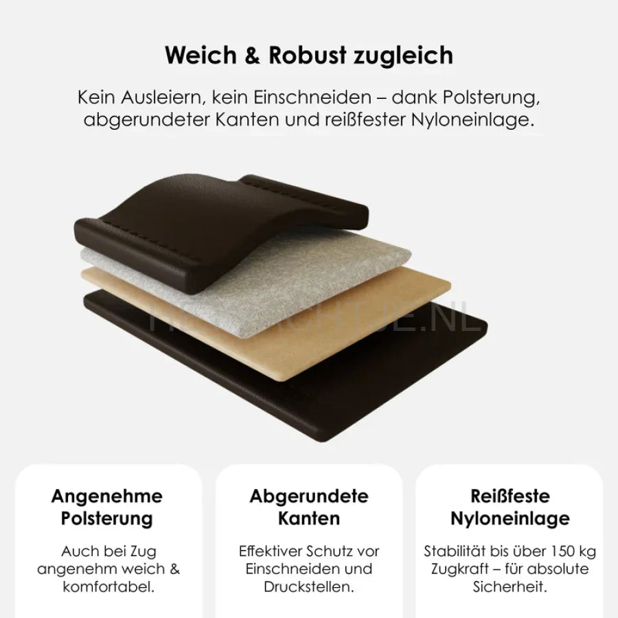 William Walker - Hoogwaardige leren hondenriem Aarde