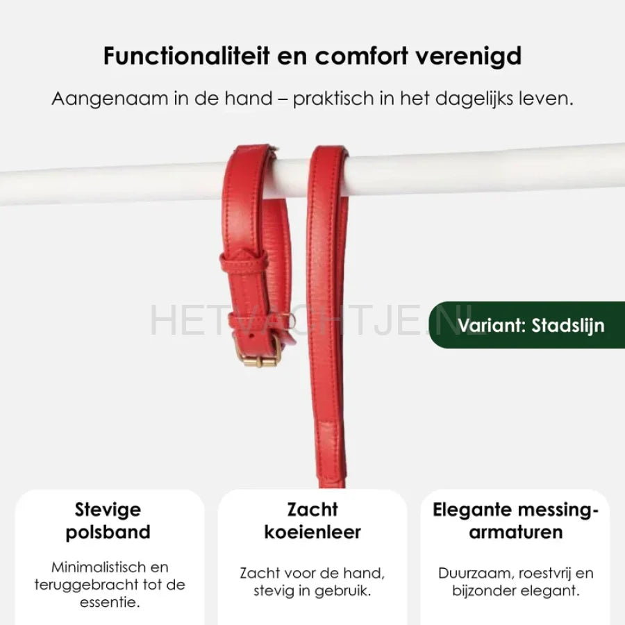 William Walker - Hoogwaardige leren hondenriem Chilli