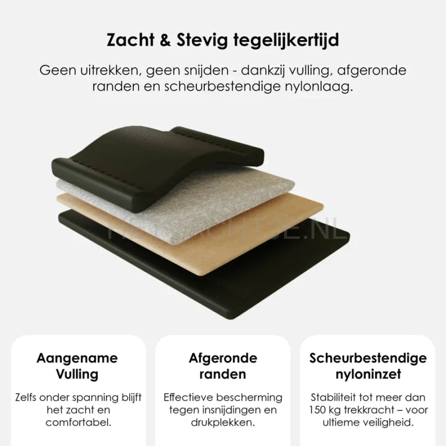 William Walker - Hoogwaardige leren hondenriem Dark Moss