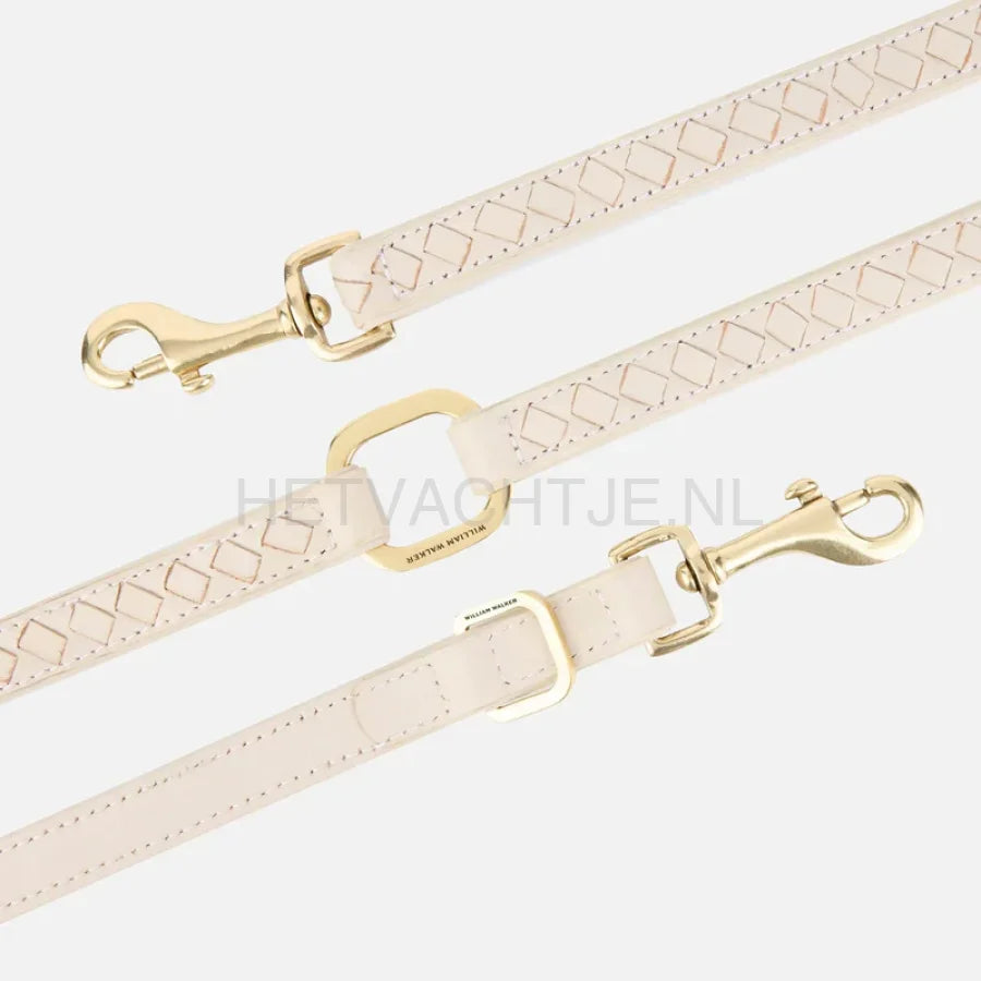 William Walker - Hoogwaardige leren hondenriem Prestige Almond