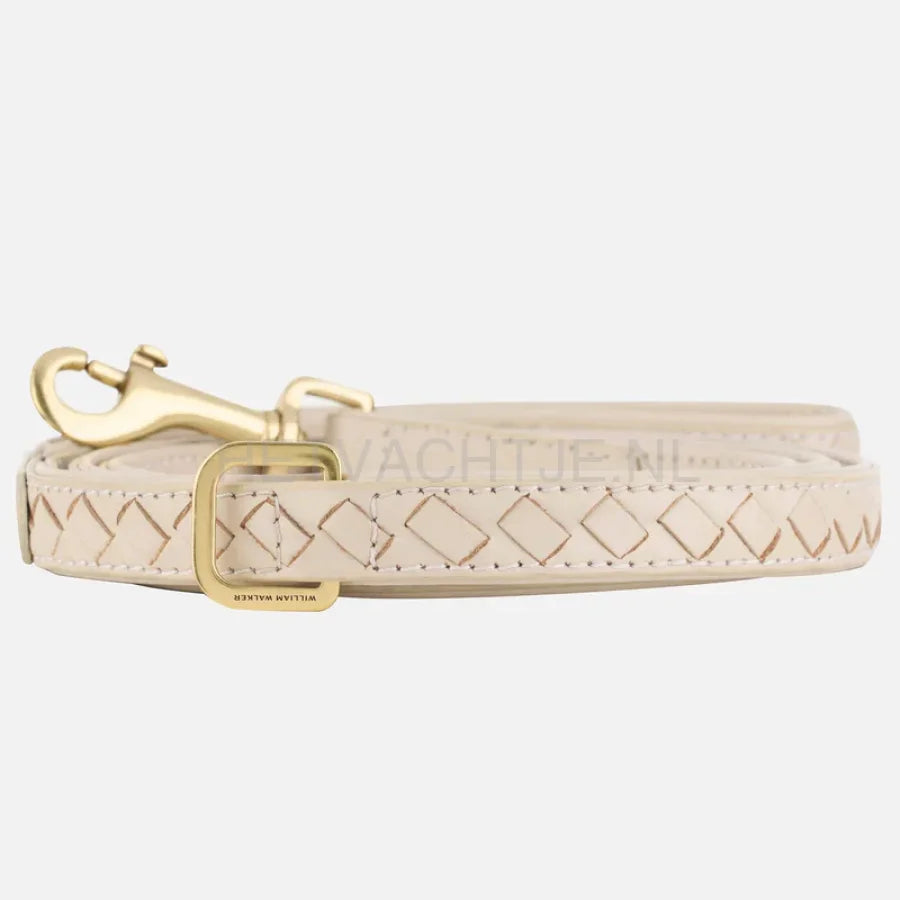 William Walker - Hoogwaardige leren hondenriem Prestige Almond