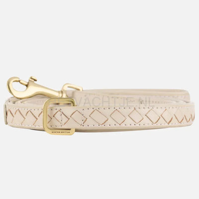 William Walker - Hoogwaardige leren hondenriem Prestige Almond