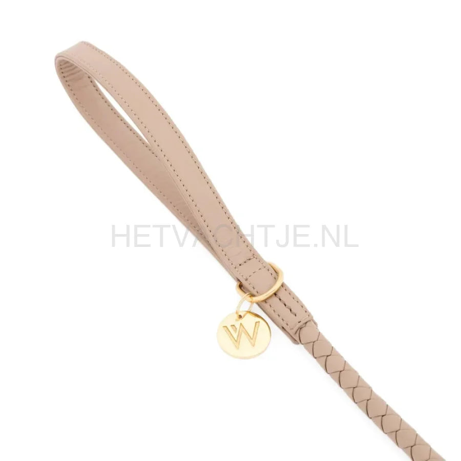 William Walker - Hoogwaardige leren hondenriem Twisted Sand