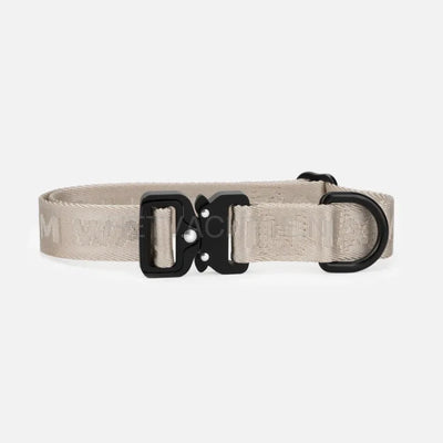 William Walker - Jacquard nylon hondenhalsband zand