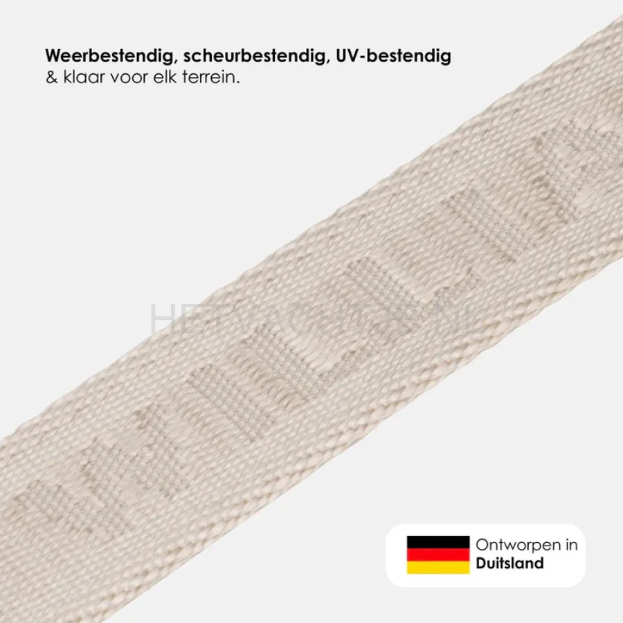 William Walker - Jacquard nylon hondenhalsband zand