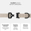 William Walker - Jacquard nylon hondenhalsband zand