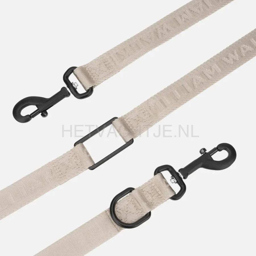William Walker - Jacquard nylon hondenriem zand