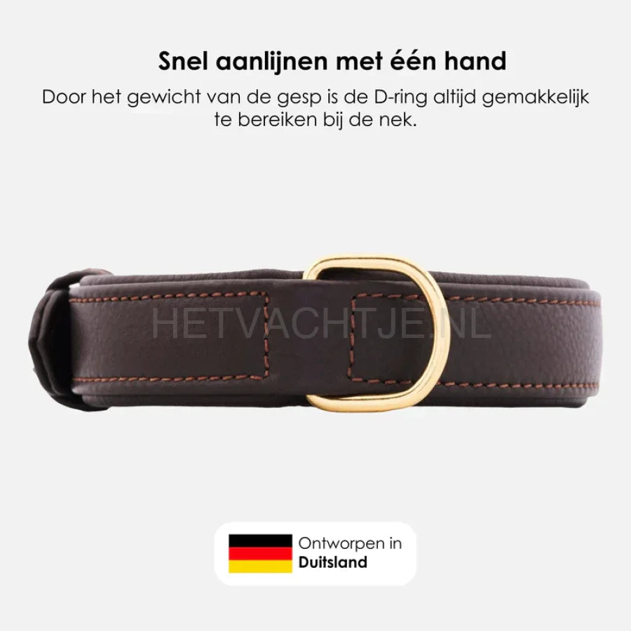 William Walker - Leren hondenhalsband Earth