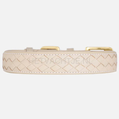 William Walker - Leren hondenhalsband Prestige Amandel