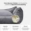 William Walker - Orthopedisch corduroy hondenbed Charcoal