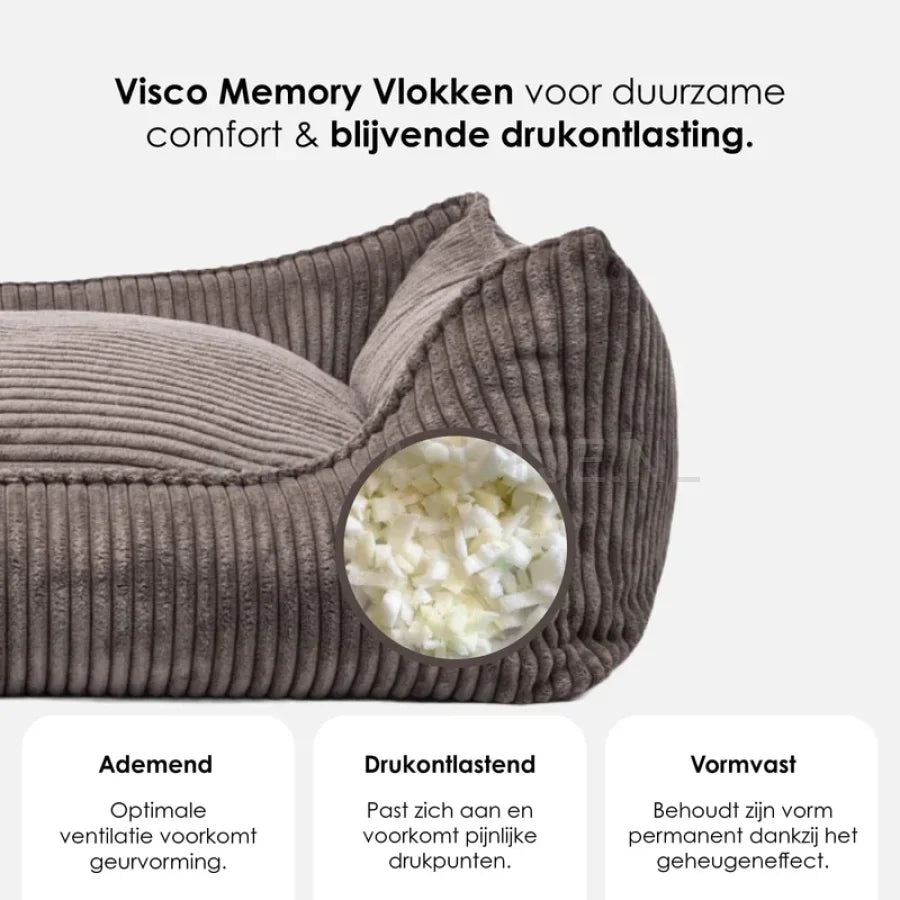 William Walker - Orthopedisch corduroy hondenbed Truffle
