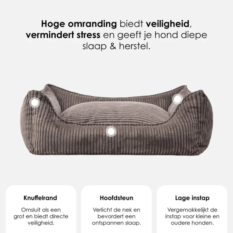 William Walker - Orthopedisch corduroy hondenbed Truffle