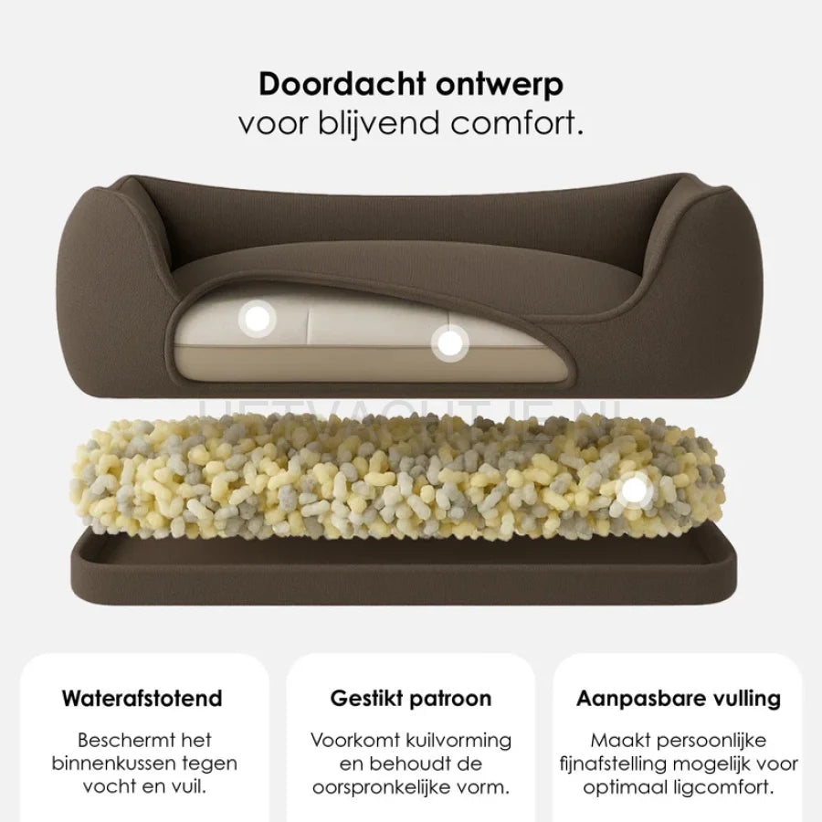 William Walker - Orthopedisch hondenbed Stone