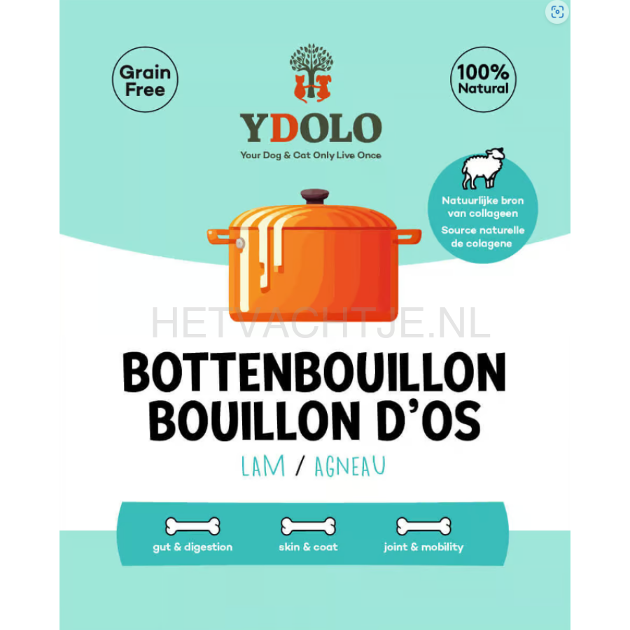 Ydolo - Bottenbouillon Iers Lam 230ml / Lam