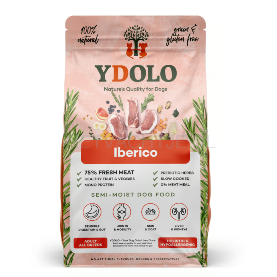 Ydolo - Iberico Hondenvoer 2.5kg / Volwassen / Iberico