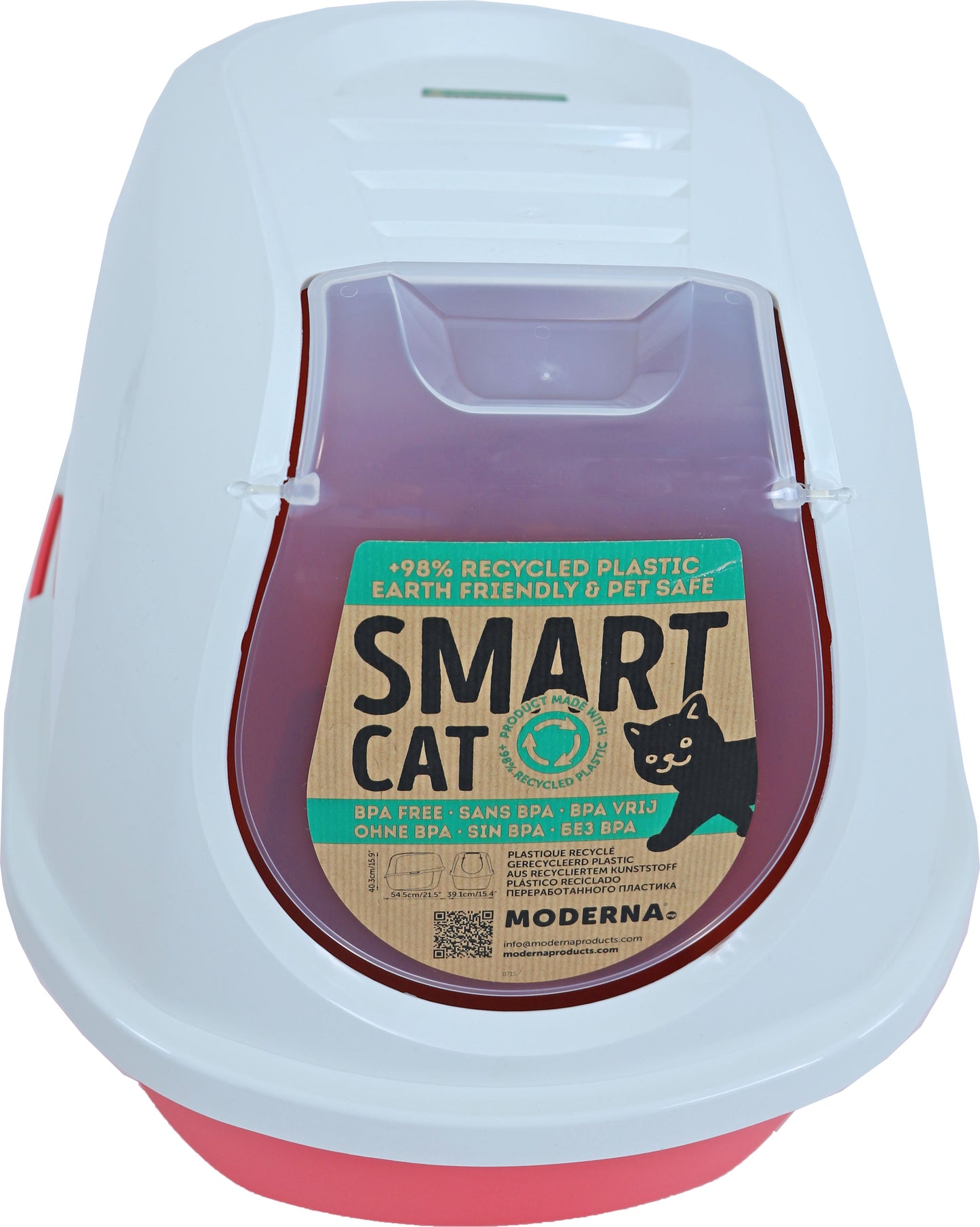 MODERNA - Kattentoilet Smart-Cat Recycled Spicy Coral