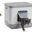 MODERNA - Plastic Cat Toilet/Sleeping Basket Gray 