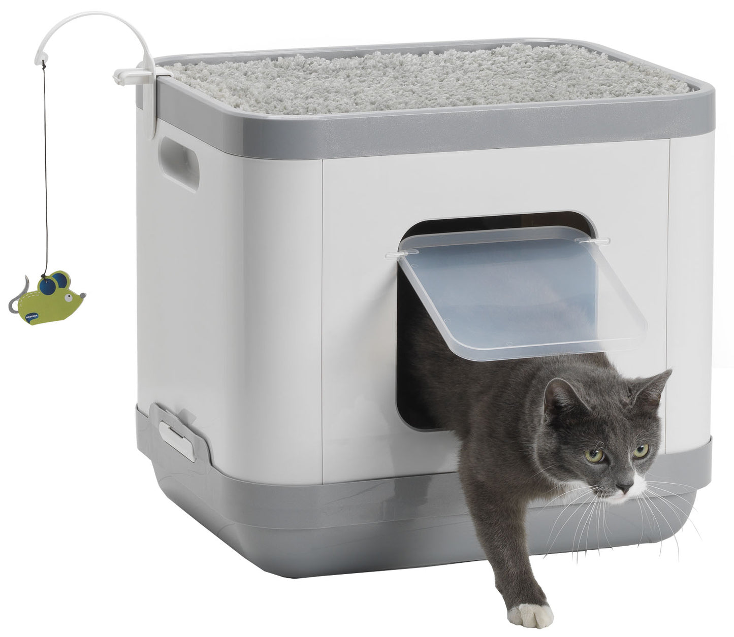 MODERNA - Plastic Kattentoilet/Slaapmand Grijs