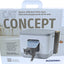 MODERNA - Plastic Cat Toilet/Sleeping Basket Gray 