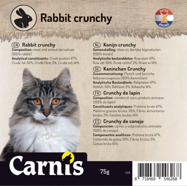 CARNIS - Konijn Crunchy Kattensnack