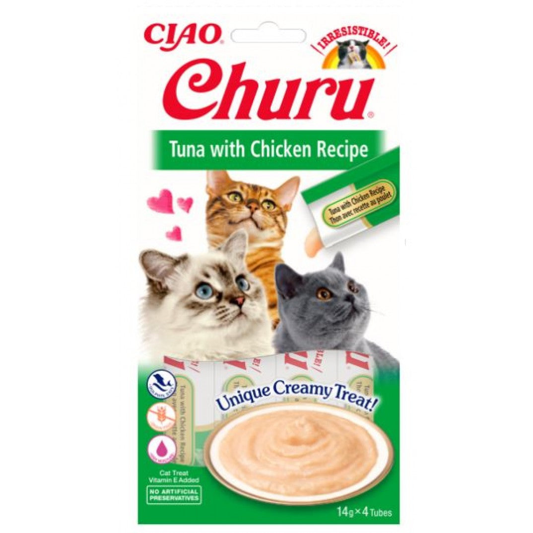 INABA CIAO CHURU - Kat Creamy tonijn en Kip