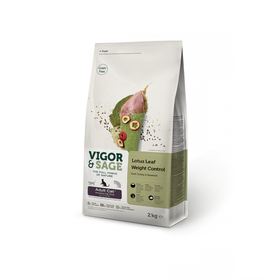 Vigor&Sage - Lotus Leaf Weight Control Volwassen Katten Kattenvoeding